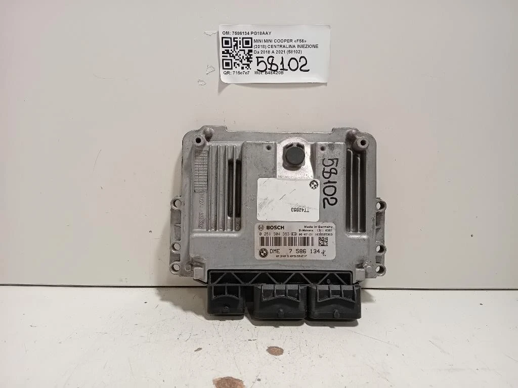 Centralina Iniezione 7586134 Mini MINI Cooper F56 2018