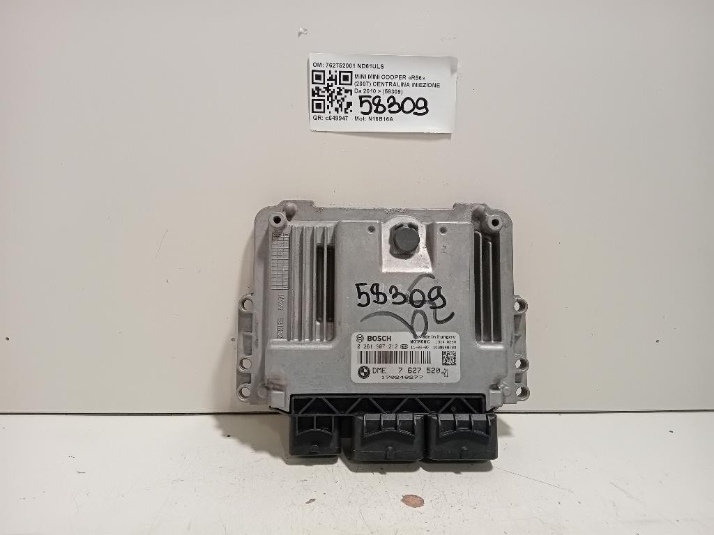 Centralina Iniezione 762752001 Mini MINI Cooper R56 2007