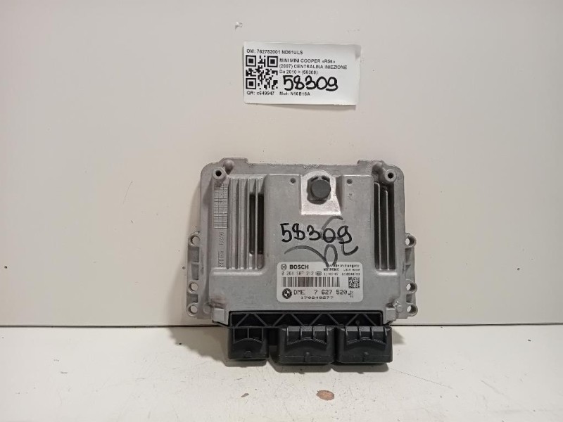 Centralina Iniezione 762752001 Mini MINI Cooper R56 2007