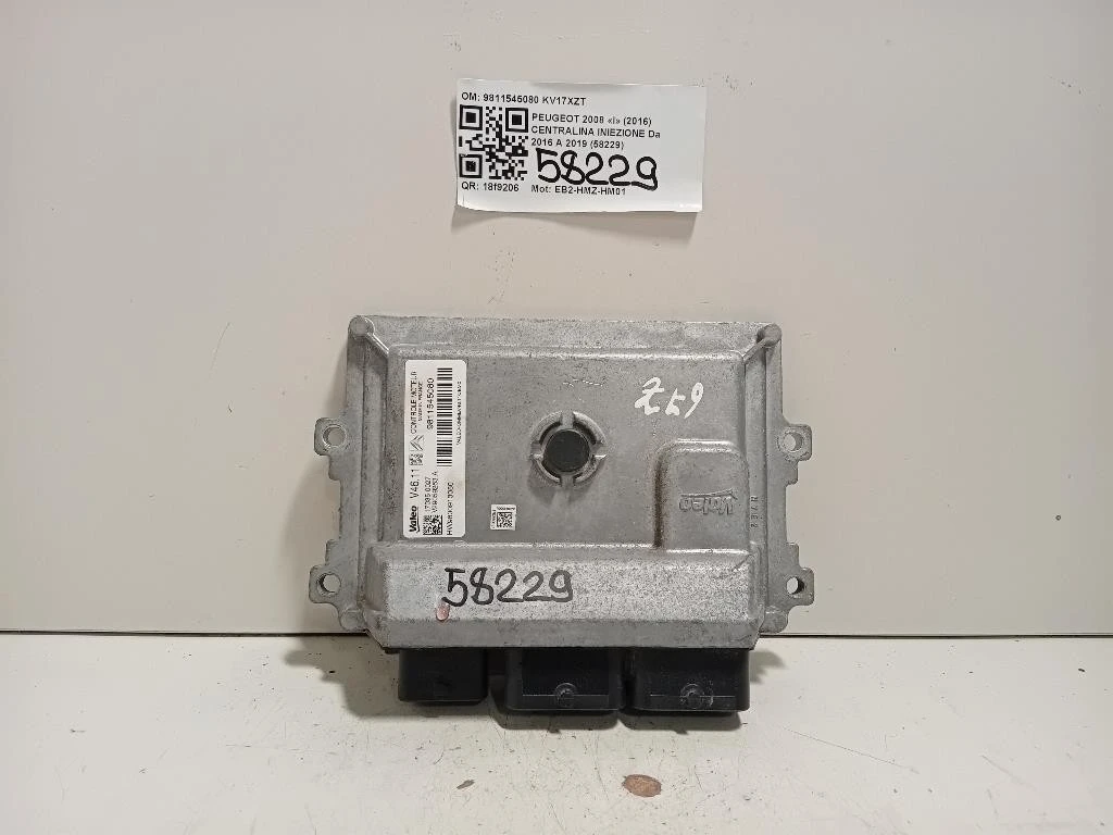 Centralina Iniezione 9811545080 Peugeot 2008 I 2016