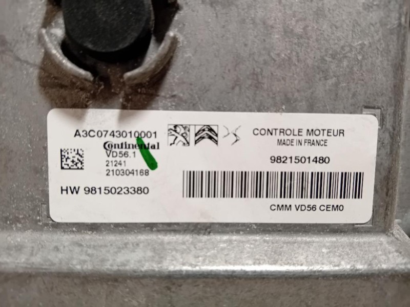 Centralina Iniezione 9821501480 Peugeot 2008 II 2020
