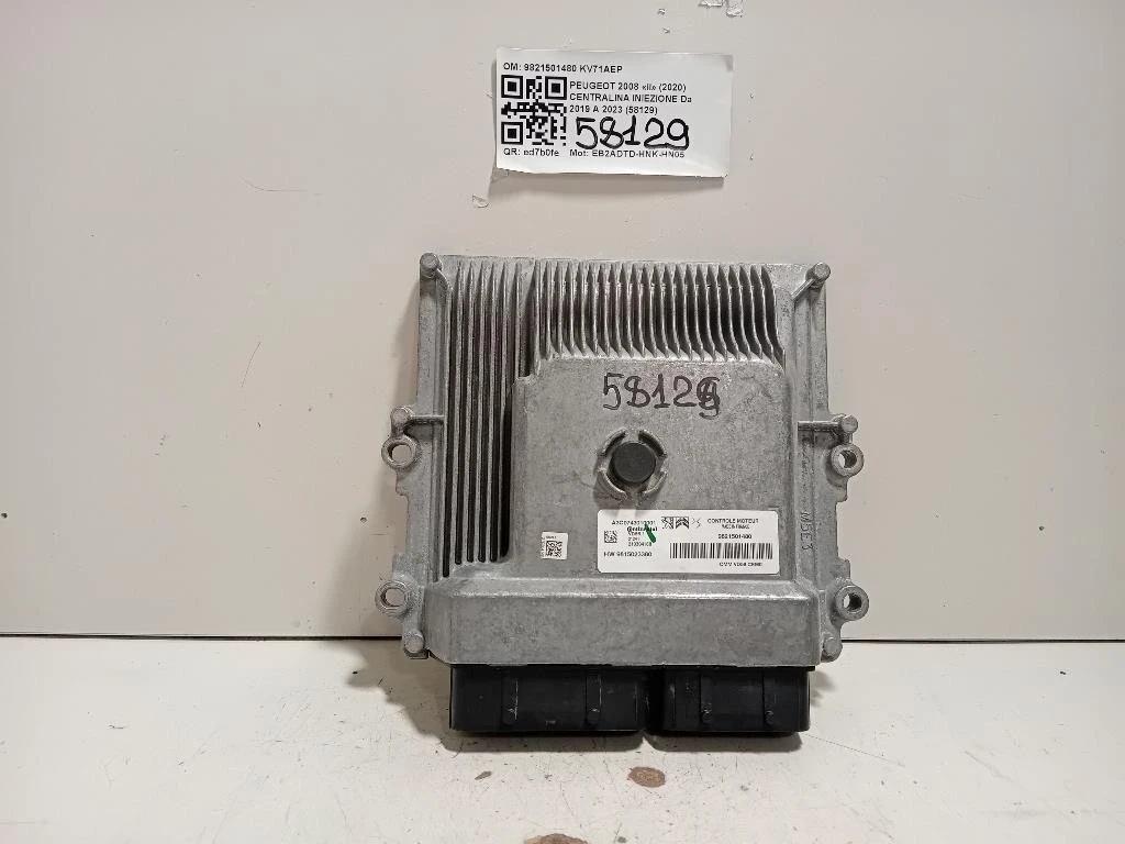 Centralina Iniezione 9821501480 Peugeot 2008 II 2020
