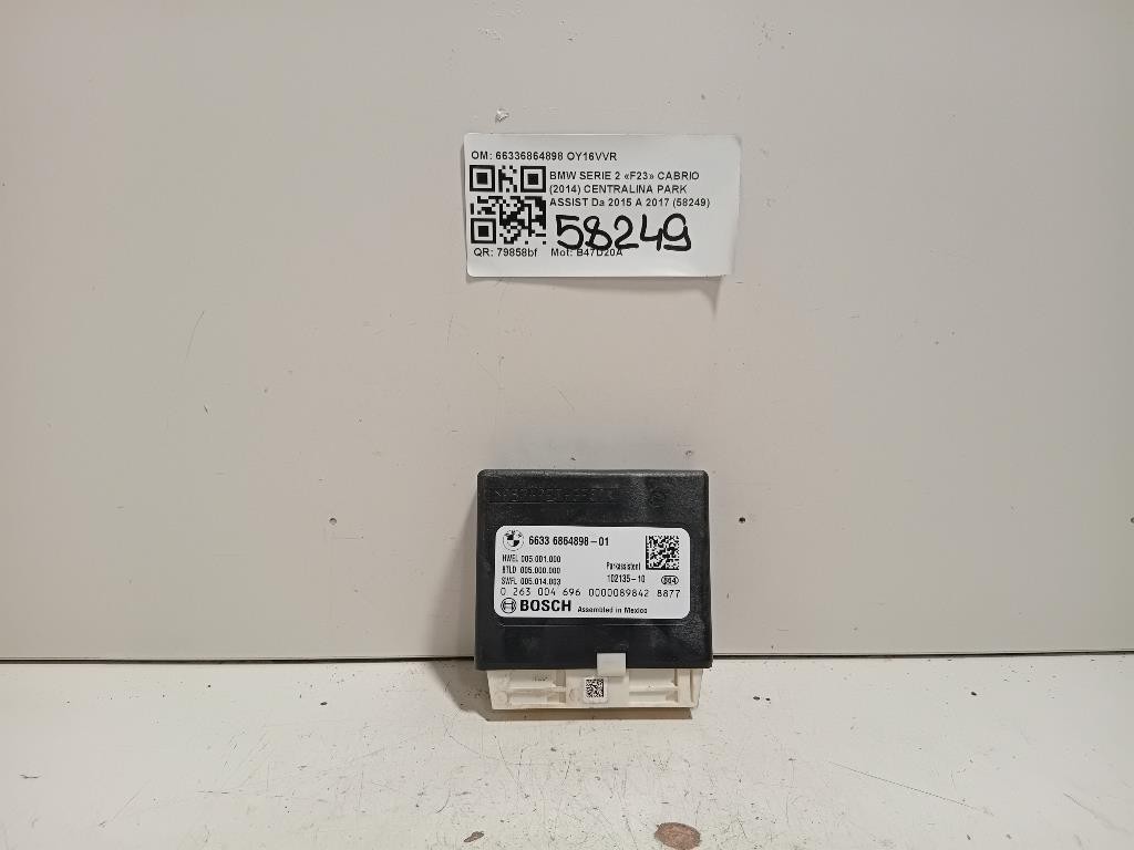 Centralina PARK Assist 66336864898 Bmw Serie 2 F23 Cabrio 2014