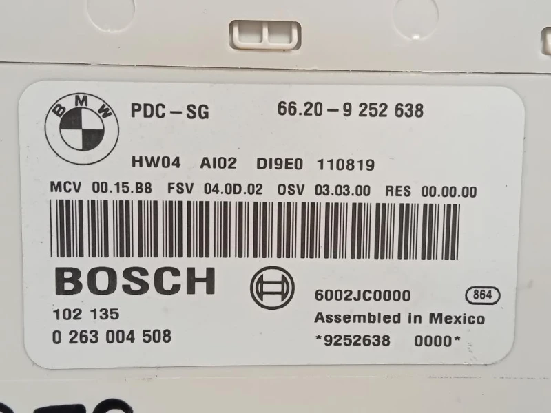 Centralina PARK Assist 66209252638 Bmw X1 E84 2010