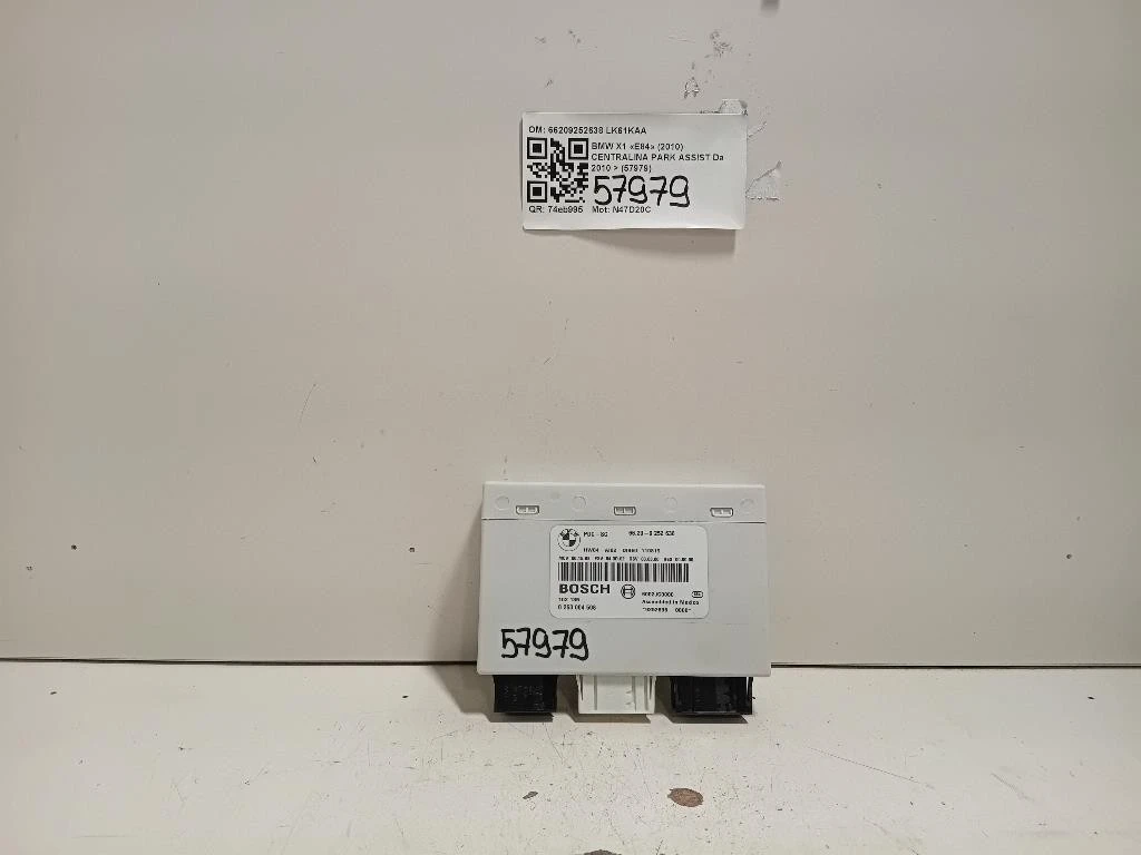 Centralina PARK Assist 66209252638 Bmw X1 E84 2010