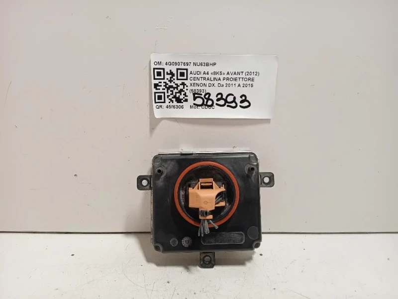 Centralina Proiettore Xenon DX 4G0907697 Audi A4 8K5 Avant 2012