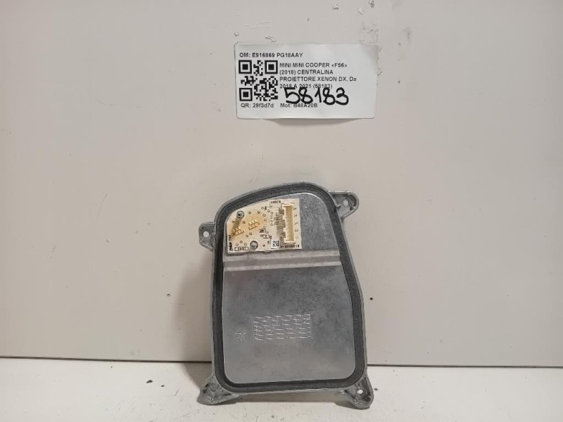Centralina Proiettore Xenon DX E916869 Mini MINI Cooper F56 2018