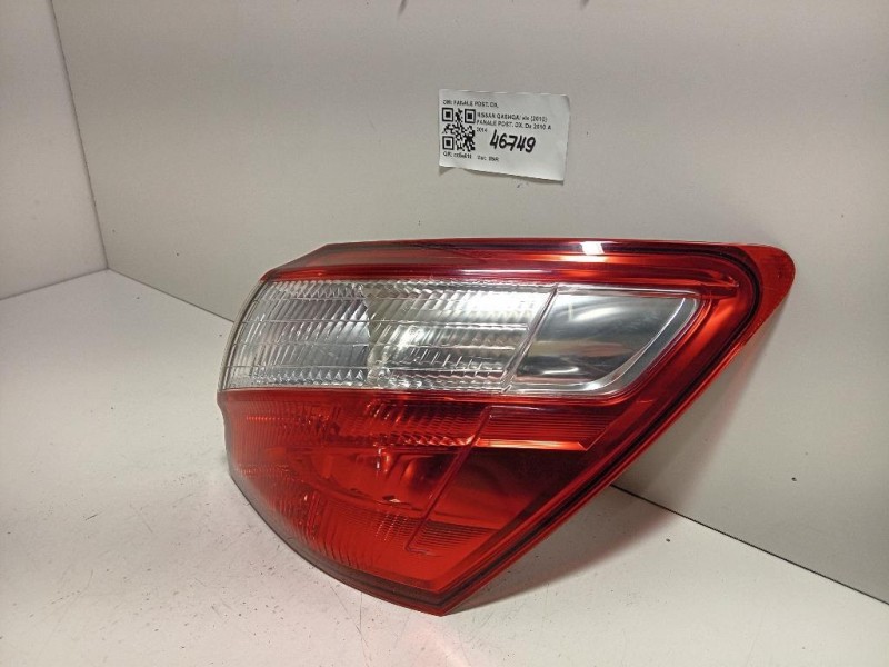 Fanale POST DX FANALE POST DX Nissan Qashqai I 2010