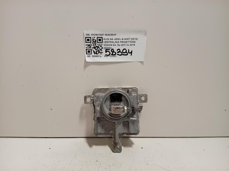 Centralina Proiettore Xenon SX 8K0941597 Audi A4 8K5 Avant 2012