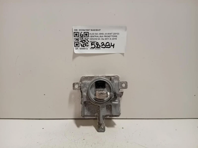 Centralina Proiettore Xenon SX 8K0941597 Audi A4 8K5 Avant 2012