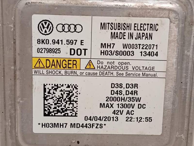 Centralina Proiettore Xenon SX 8K0941597 Audi A4 8K5 Avant 2012