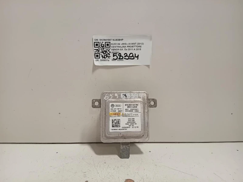 Centralina Proiettore Xenon SX 8K0941597 Audi A4 8K5 Avant 2012