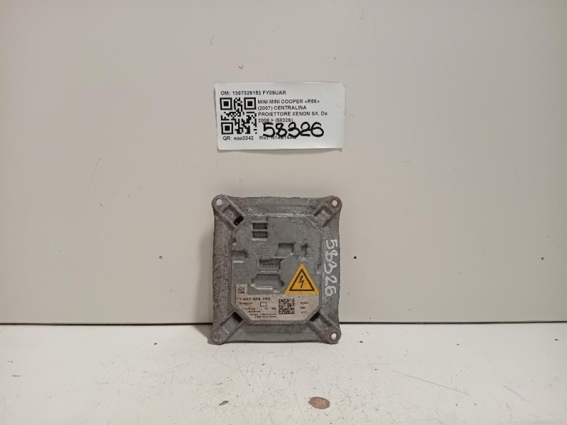 Centralina Proiettore Xenon SX 1307329153 Mini MINI Cooper R56 2007