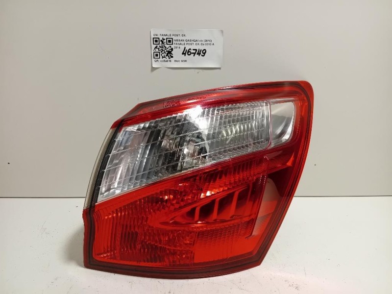 Fanale POST DX FANALE POST DX Nissan Qashqai I 2010