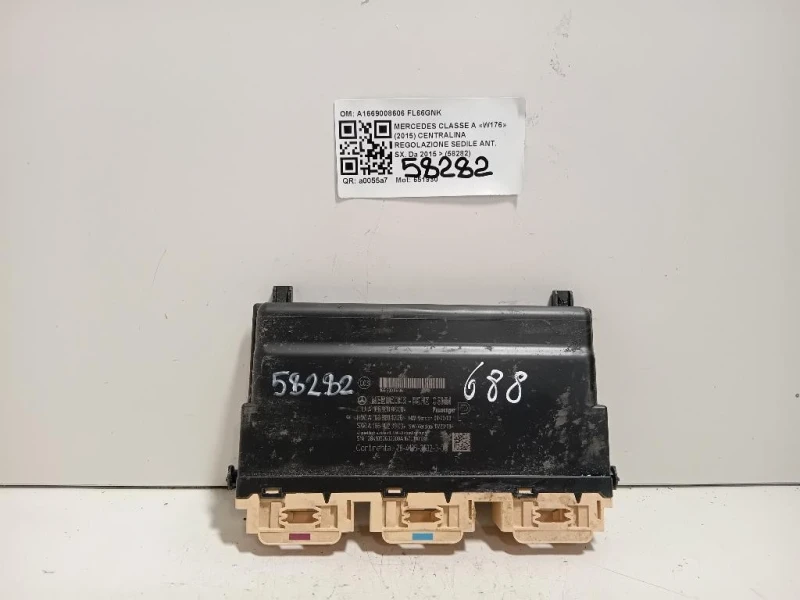 Centralina Regolazione Sedile ANT SX A1669008606 Mercedes Classe A W176 2015