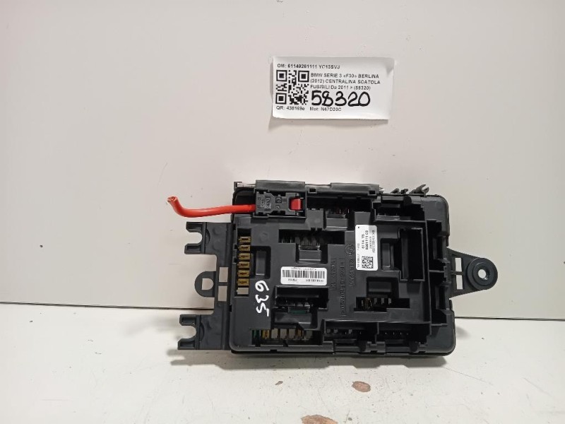 Centralina Scatola Fusibili 61149261111 Bmw Serie 3 F30 Berlina 2012