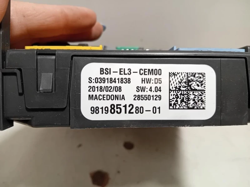 Centralina Scatola Fusibili 9819851280 Citroen C3 Aircross 2017