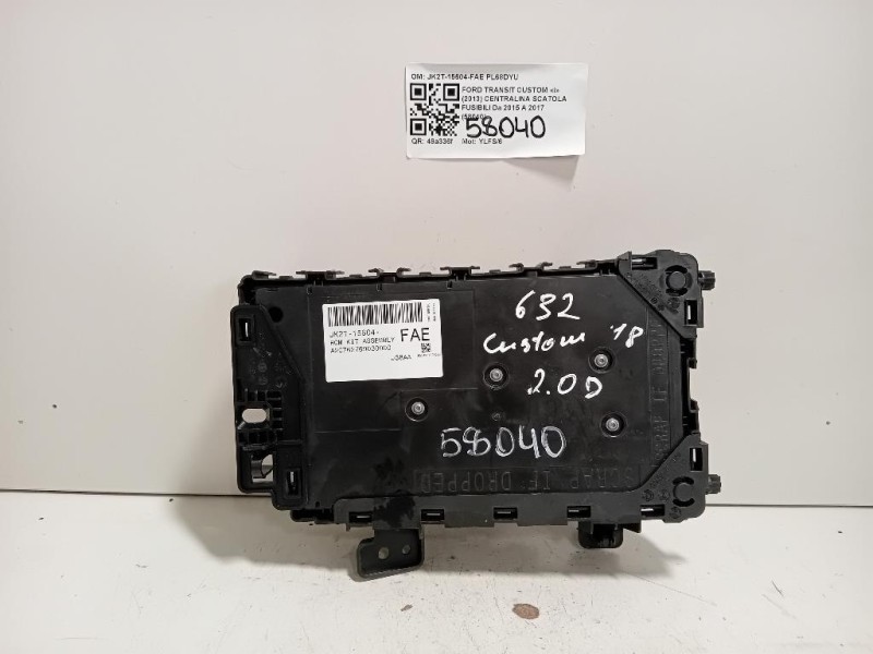 Centralina Scatola Fusibili JK2T-15604-FAE Ford Transit Custom I 2013