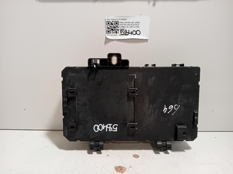 Centralina Scatola Fusibili 13222173 Opel Zafira B 2005