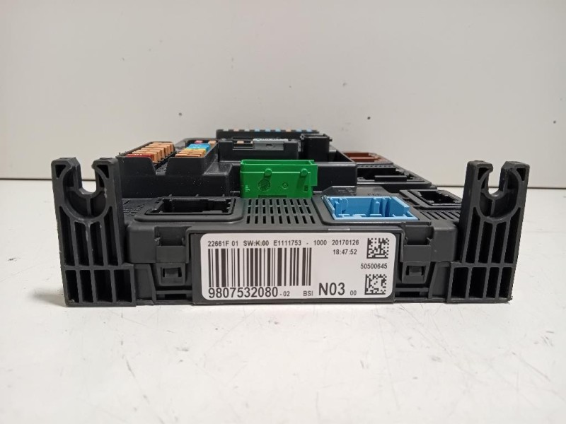 Centralina Scatola Fusibili 9807532080 Peugeot 2008 I 2016