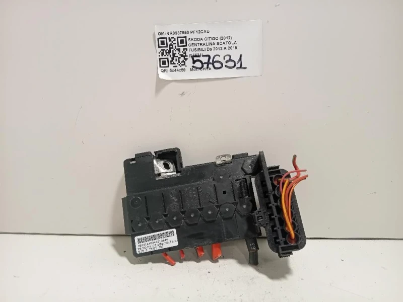 Centralina Scatola Fusibili 6R0937550 Skoda Citigo 2012