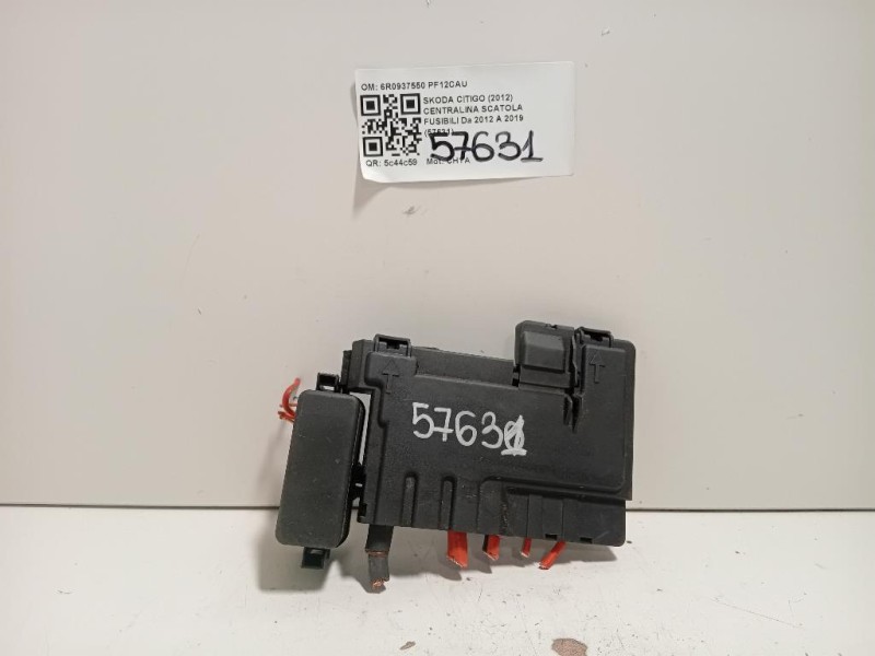 Centralina Scatola Fusibili 6R0937550 Skoda Citigo 2012