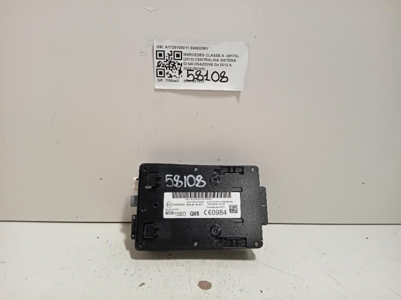 Centralina Sistema DI Navigazione A1728100011 Mercedes Classe A W176 2013