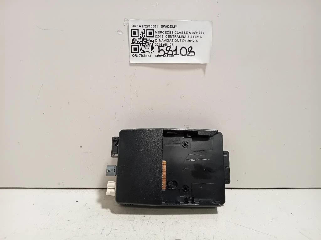Centralina Sistema DI Navigazione A1728100011 Mercedes Classe A W176 2013