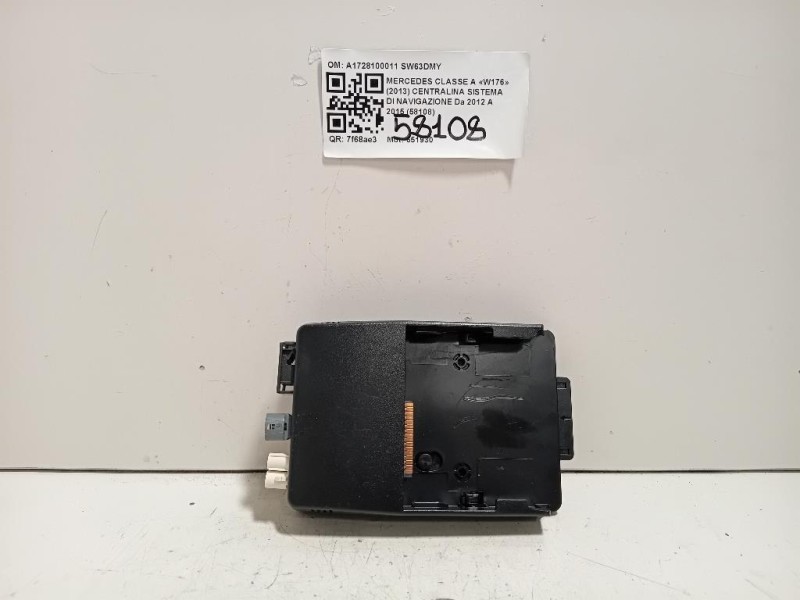 Centralina Sistema DI Navigazione A1728100011 Mercedes Classe A W176 2013