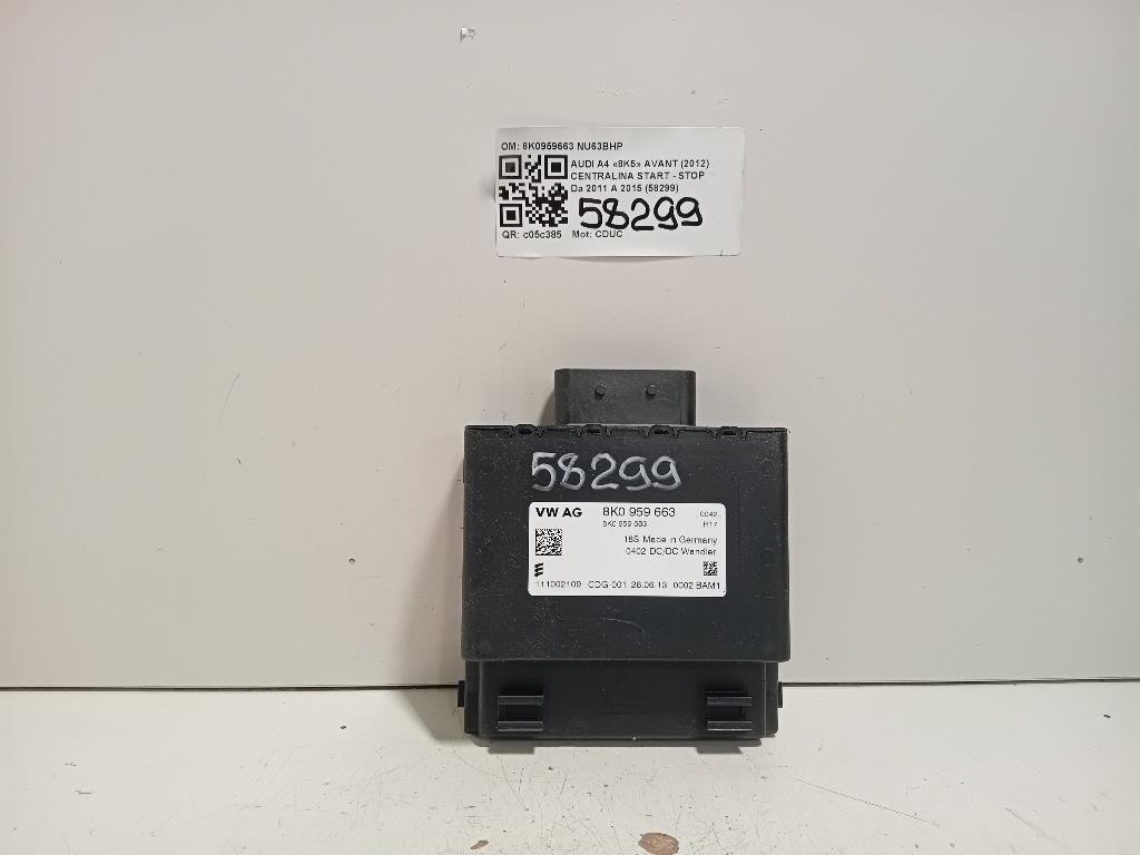 Centralina Start - STOP 8K0959663 Audi A4 8K5 Avant 2012