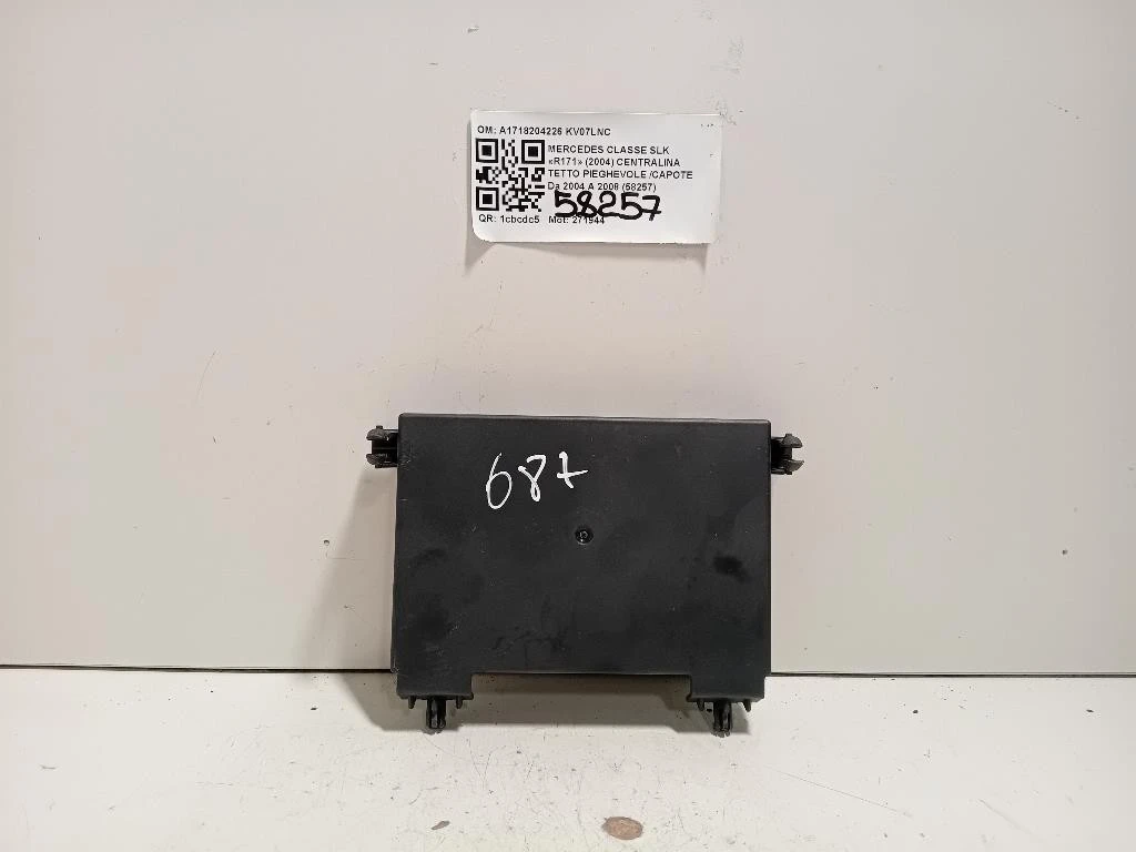 Centralina Tetto Pieghevole Capote A1718204226 Mercedes Classe SLK R171 2004
