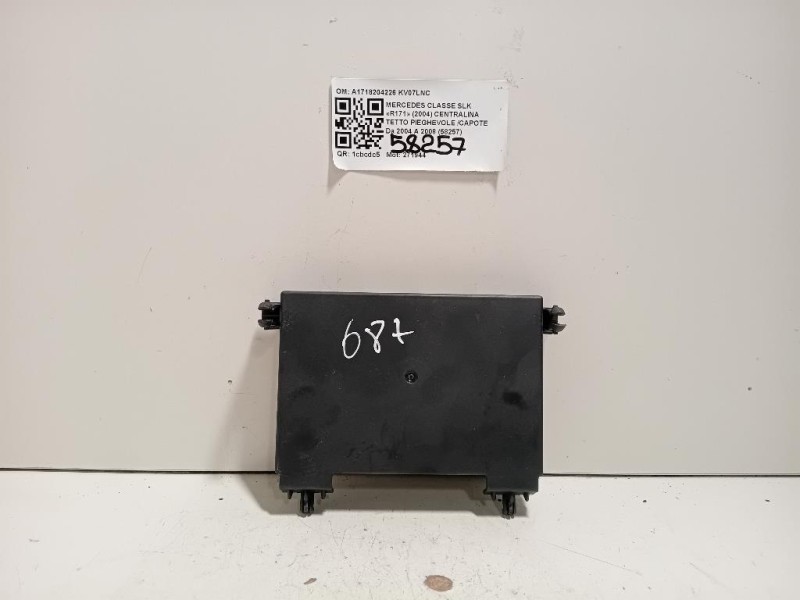 Centralina Tetto Pieghevole Capote A1718204226 Mercedes Classe SLK R171 2004