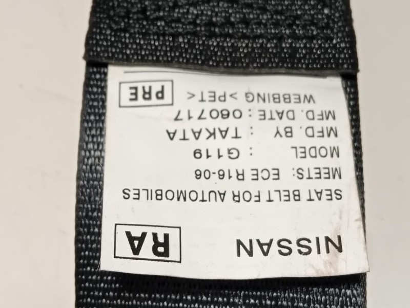 Cintura DI Sicurezza Sedile ANT DX 868854EA2A Nissan Qashqai II 2017