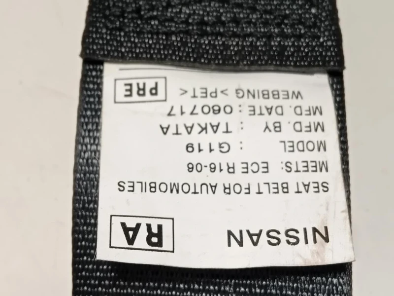 Cintura DI Sicurezza Sedile ANT DX 868854EA2A Nissan Qashqai II 2017