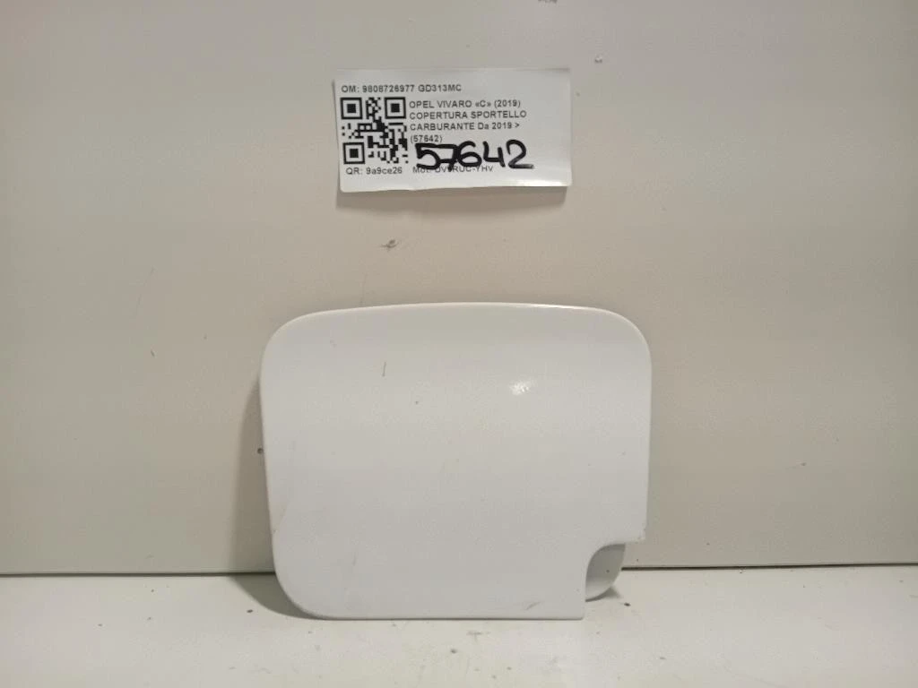 Copertura Sportello Carburante 9808726977 Opel Vivaro C 2019