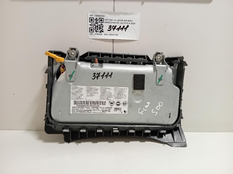 Air-bag Ginocchia DX 735452888 Fiat 500 II 2015