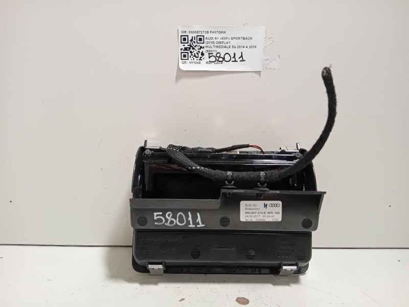 Display Multimediale 8X0857273B Audi A1 8XF Sportback 2015