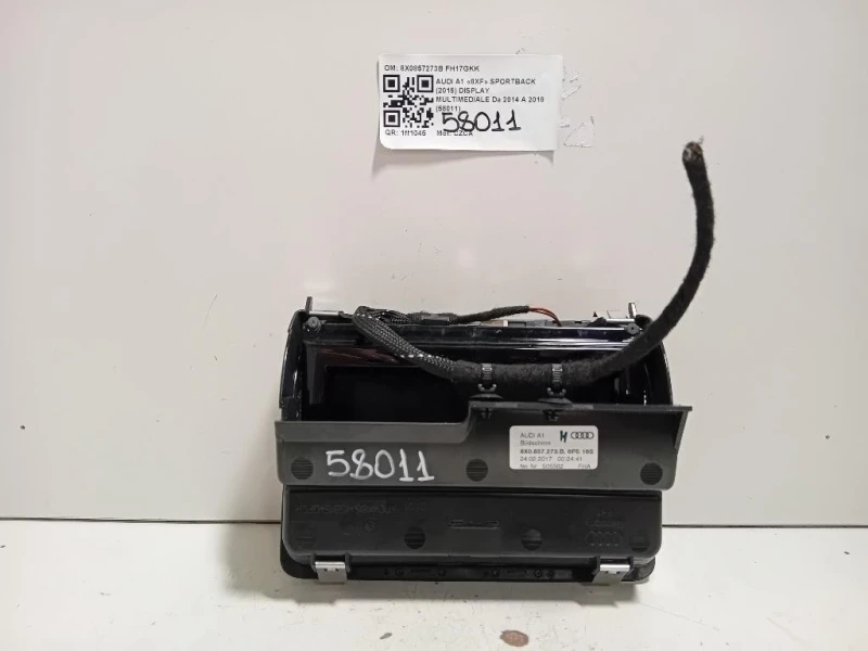 Display Multimediale 8X0857273B Audi A1 8XF Sportback 2015