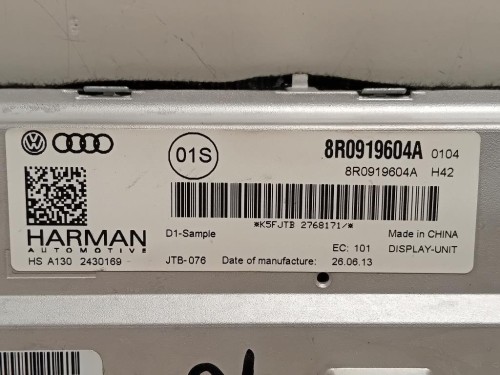 Display Multimediale 8R0919604A Audi A4 8K5 Avant 2012