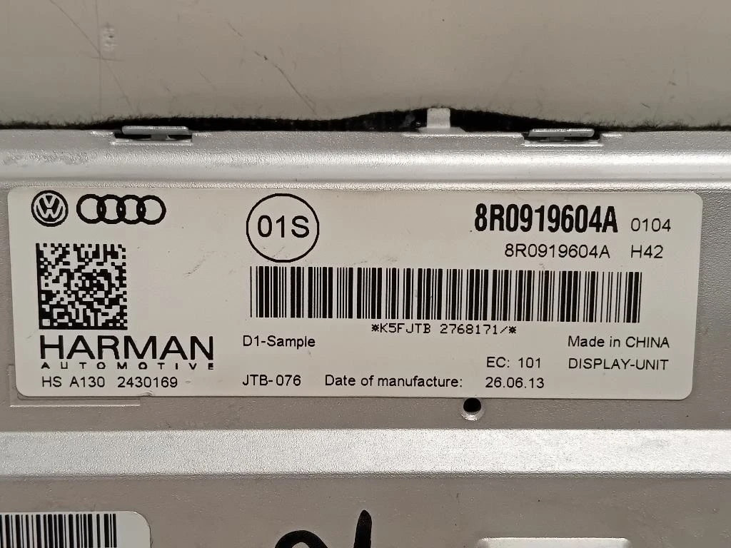 Display Multimediale 8R0919604A Audi A4 8K5 Avant 2012