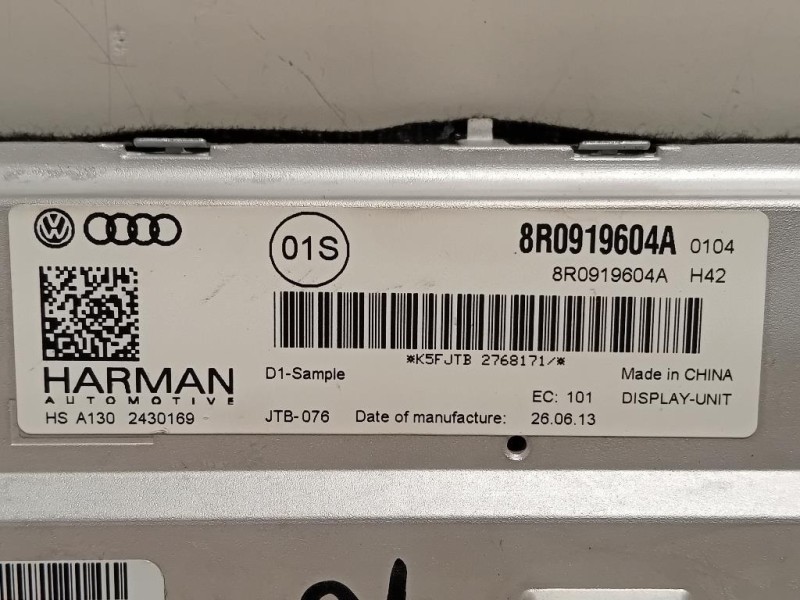 Display Multimediale 8R0919604A Audi A4 8K5 Avant 2012
