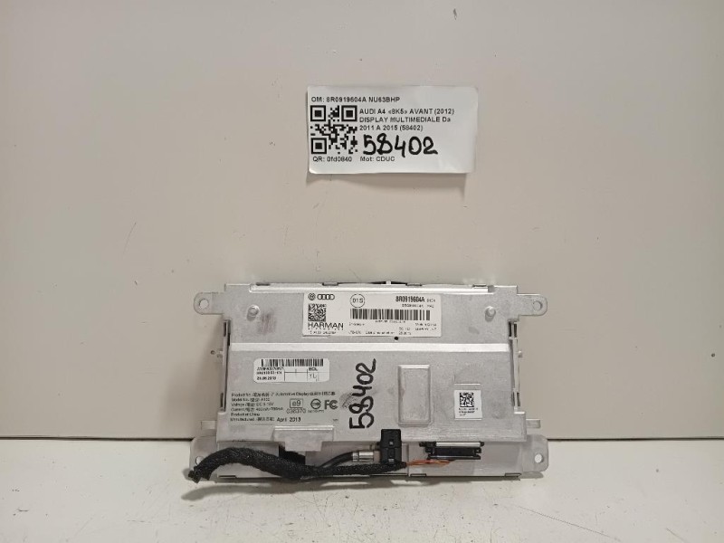 Display Multimediale 8R0919604A Audi A4 8K5 Avant 2012
