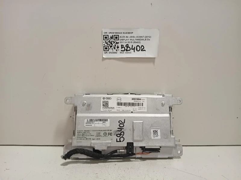 Display Multimediale 8R0919604A Audi A4 8K5 Avant 2012