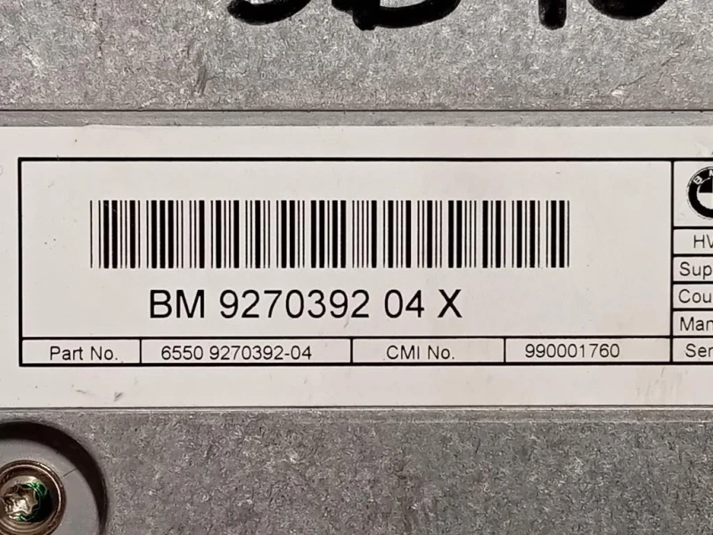 Display Multimediale 927039204 Bmw Serie 1 F20 Berlina 2012