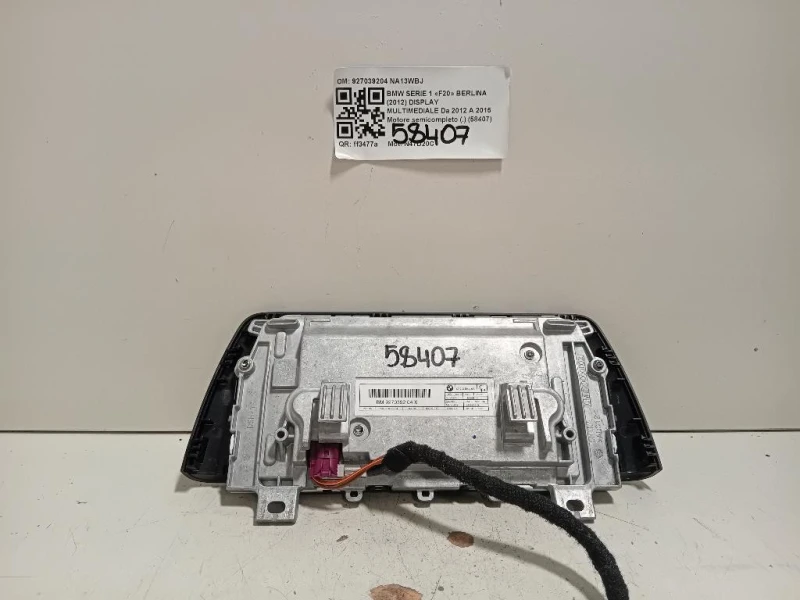 Display Multimediale 927039204 Bmw Serie 1 F20 Berlina 2012