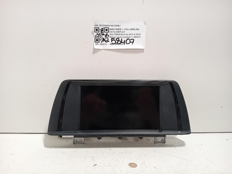 Display Multimediale 927039204 Bmw Serie 1 F20 Berlina 2012