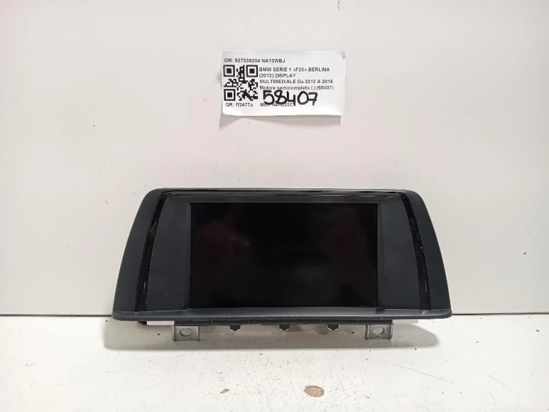 Display Multimediale 927039204 Bmw Serie 1 F20 Berlina 2012
