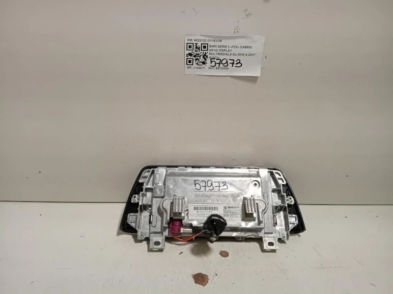 Display Multimediale 9322122 Bmw Serie 2 F23 Cabrio 2014