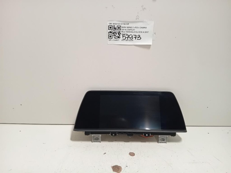 Display Multimediale 9322122 Bmw Serie 2 F23 Cabrio 2014