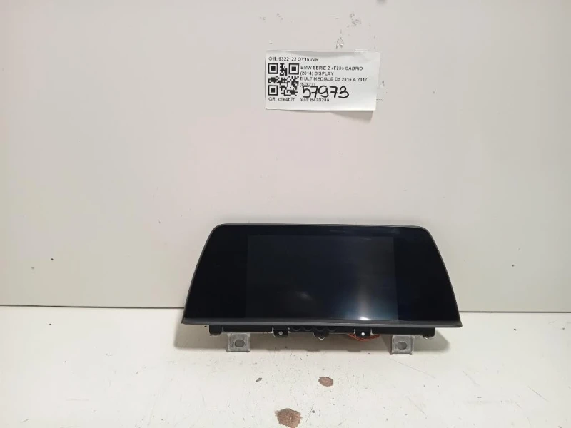 Display Multimediale 9322122 Bmw Serie 2 F23 Cabrio 2014